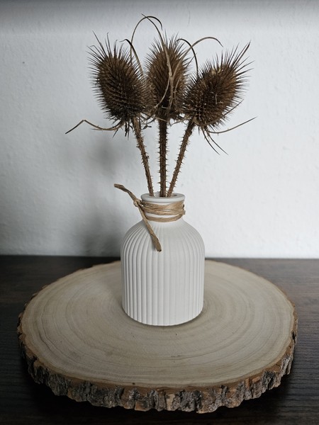 Vase geriffelt