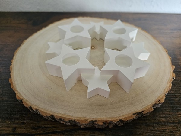 Kleiner Adventskranz für Stabkerzen